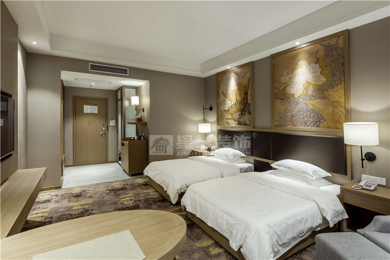 广西丽格假日酒店5000平双人房装修设计实景图