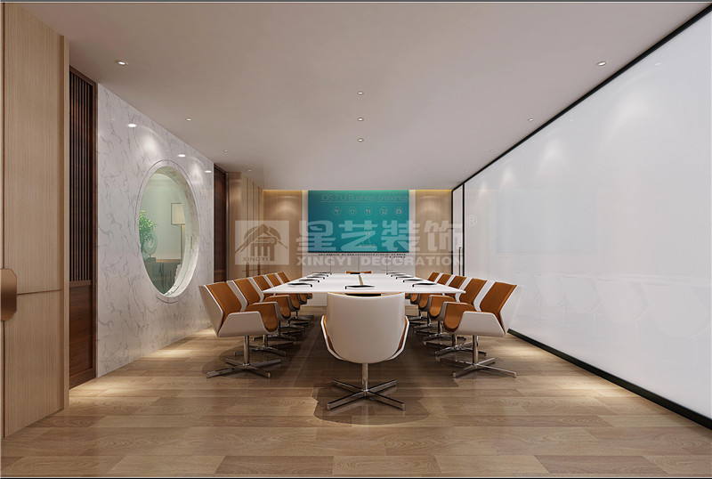 南宁华尔街工谷2700平办公室办公区会议室装修设计效果图