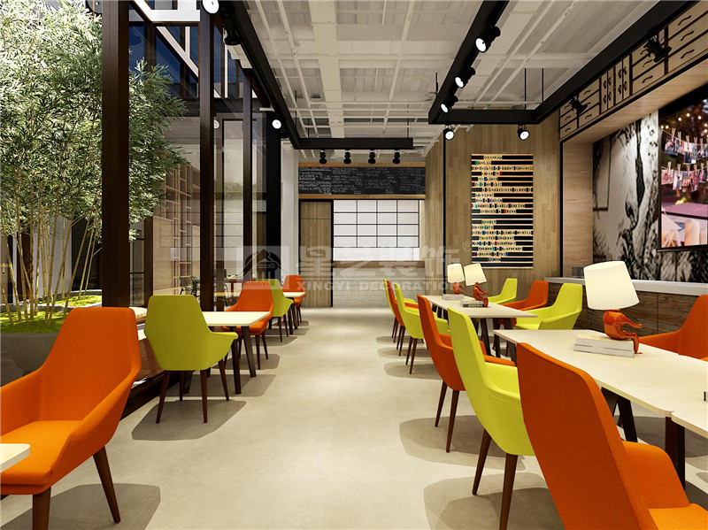 桂林亚朵轻居酒店4000平大堂装修效果图