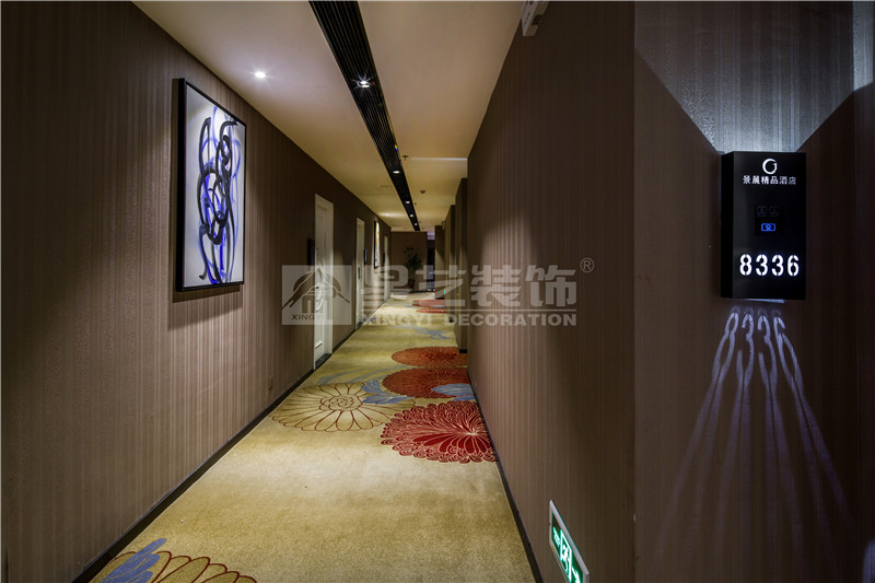 南宁景晨精品酒店3600平过道装修设计实景图
