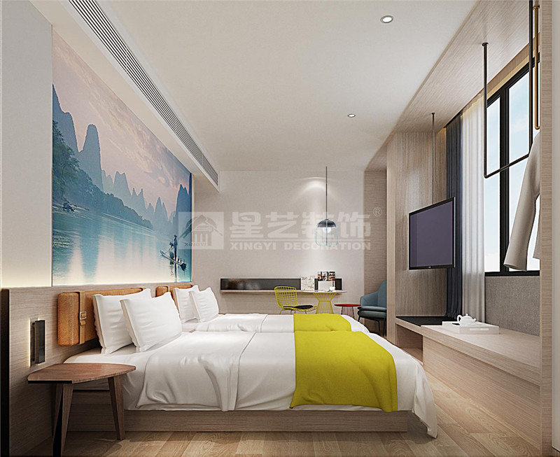 桂林亚朵轻居酒店4000平客房装修效果图