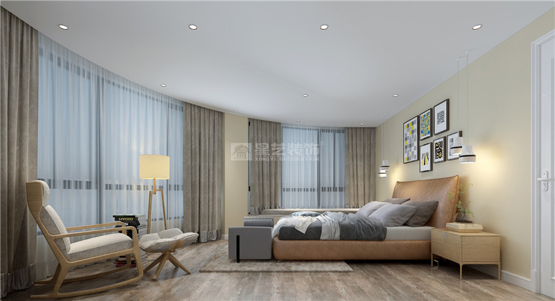 新新家园250平卧室装修效果图