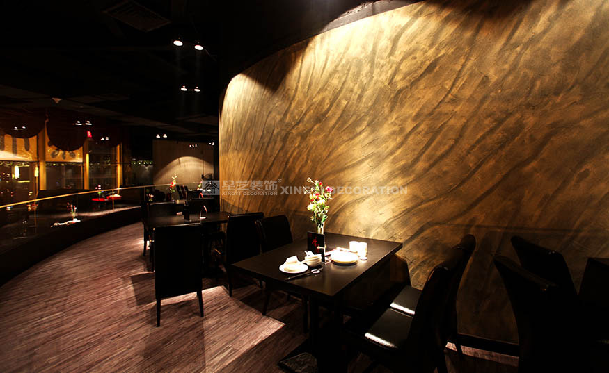 香江汇时尚餐厅2000平用餐区装修设计实景图